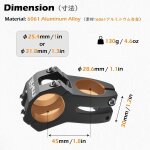 Asfasfq - potence vtt courte en alliage d'aluminium 25, 4 mm 31, 8 mm potence de guidon de vélo pour ... Asfasfq - potence vtt courte en alliage d'aluminium 25, 4 mm 31, 8 mm potence de guidon de vélo pour ...