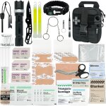 Asfasfq - rhino rescue petite trousse de secours avec outils de survie, sac d'urgence pour voiture, camping, ...