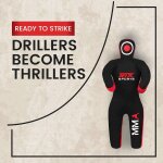 Asfasfq - rtx kids mma judo grappling dummy sac de frappe pour bjj jiu jitsu, lutte, entranement mma ...