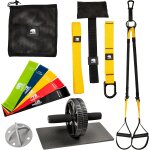Asfasfq - sangles de suspension (fixation murale et de porte incluse), roulette abdominaux et bande elastique ... Asfasfq - sangles de suspension (fixation murale et de porte incluse), roulette abdominaux et bande elastique ...