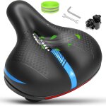 Asfasfq - selle de velo ultra confortable homme et femme - super doux, large, mousse a mmoire de forme, ...