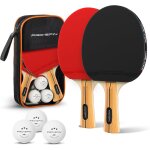 Asfasfq - set haute - performance de raquettes de ping - pong raquette premium, balles 3 etoiles, mallette ...