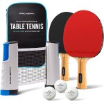 Asfasfq - set de raquettes de ping - pong portable kit de qualité avec filet ping pong pour toute table, ... Asfasfq - set de raquettes de ping - pong portable kit de qualité avec filet ping pong pour toute table, ...