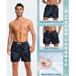 Asfasfq - shorts de bain homme boardshort imperméable maillot de bain avec poches et doublure en maille ... Asfasfq - shorts de bain homme boardshort imperméable maillot de bain avec poches et doublure en maille ...