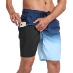 Asfasfq - shorts de bain pour hommes avec doublure de compression maillot de bain maillot de bain 2 en ...