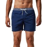 Asfasfq - short de bain pour homme maillot de bain raye avec poche schage rapide short de plage pour ...