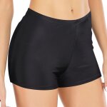 Asfasfq - short de bain taille haute pour femme avec contrle du ventre