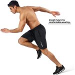 Asfasfq - short de sport pour homme - short de jogging court - schage rapide - avec poche - pour le ...