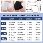 Asfasfq - shorty taille haute pour femme, mini short femme extensible anti - frottement, hot pant pour ...