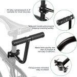 Asfasfq - sige de bicyclette pour enfants, sige avec coussin et housse de sige arrire en cuir synthtique ...