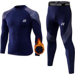 Asfasfq - sousvtements thermiques pour homme, hiver respirant sousvtements thermiques ensemble long ...