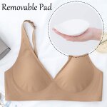 Asfasfq - soutien gorge sans armature push up brassire femme sport confortable soutien - gorge pour ...