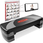 Asfasfq - step fitness / arobic xl (80 x 30 cm) - idal pour les exercices a la maison et au gymnase ...