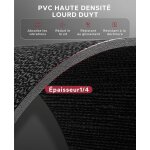 Asfasfq - tapis de protection - 152x76 / 183x92 / 213x92x0. 6cm, antidérapant pour appareils de fitness, ... Asfasfq - tapis de protection - 152x76 / 183x92 / 213x92x0. 6cm, antidérapant pour appareils de fitness, ...