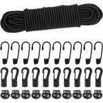 Asfasfq - tendeur elastique 5mm 15m noir, corde elastique tendeurs avec crochets, sangle elastique pour ... Asfasfq - tendeur elastique 5mm 15m noir, corde elastique tendeurs avec crochets, sangle elastique pour ...