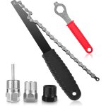 Asfasfq - tidevan dmonte cassette vlo chain, 5 pices whip outil de retrait de roue libre kit d'outils ...