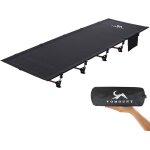 Asfasfq - tomount lit de camp pliant ultra lger barres en aluminium 190 x 70 cm chaise longue de camping ...