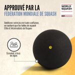 Asfasfq - tube de 3 balles de squash balles de squash a point rouge pour débutants, juniors a point bleu, ... Asfasfq - tube de 3 balles de squash balles de squash a point rouge pour débutants, juniors a point bleu, ...