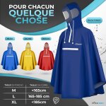 Asfasfq - vêtement de pluie a capuche pour cycliste de qualité supérieure avec fenêtre de vue, poncho ... Asfasfq - vêtement de pluie a capuche pour cycliste de qualité supérieure avec fenêtre de vue, poncho ...