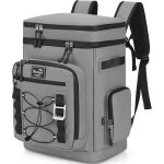 Asfasfq - youngoa sac a dos isotherme, 30l grand sac glacire etanche, sac a dos de pique - nique portable ...