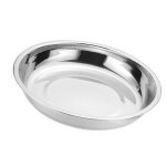Assiettes  dner en mtal 304 assiettes de camping rondes en acier inoxydable assiette  soupe paissie ...