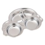 Assiettes de nourriture divises pour enfants, vaisselle en forme mignonne pour enfants, plats de camping, ...