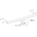 Attelage audi a3 y compris s - line (05 / 03 - 08 / 12) col de cygne + faisceau universel 7 broches + ...