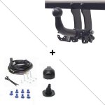 Attelage audi a6 berline y compris quattro et s6 (06 / 94 - 12 / 96) rdsoh + faisceau universel 7 broches ...