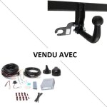 Attelage audi q4 y compris s - line (05 / 21 - ) col de cygne + faisceau universel 7 broches + boitier ...