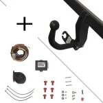 Attelage bmw s�rie 5 break (09 / 10 - 02 / 17) col de cygne + faisceau universel 7 broches + boitier ...