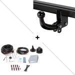 Attelage ford focus c - max (03 / 07 - 06 / 10) col de cygne + faisceau universel 7 broches + boitier ...