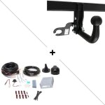 Attelage nissan qashqai ii y compris adblue (10 / 18 - ) col de cygne + faisceau universel 7 broches ...