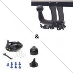 Attelage peugeot 306 coffre (01 / 94 - 12 / 00) rdsoh + faisceau universel 7 broches - auto - hak