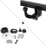 Attelage renault captur (04 / 13 - ) col de cygne + faisceau universel 7 broches + boitier electronique ...