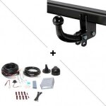 Attelage seat ateca (07 / 16 - 06 / 20) col de cygne + faisceau universel 7 broches + boitier electronique ...