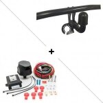 Attelage skoda fabia (break 01 / 08 - 02 / 15) col de cygne + faisceau universel 7 broches + boitier ...