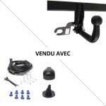 Attelage toyota camry (10 / 96 - 09 / 01) col de cygne + faisceau universel 7 broches - gdw Attelage toyota camry (10 / 96 - 09 / 01) col de cygne + faisceau universel 7 broches - gdw