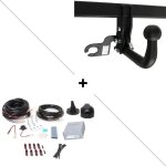 Attelage volkswagen golf 8 (07 / 19 - ) col de cygne + faisceau universel 7 broches + boitier electronique ...