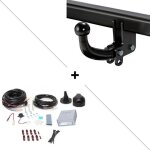 Attelage volkswagen passat berline (11 / 14 - ) col de cygne + faisceau universel 7 broches + boitier ...