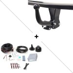 Attelage vw amarok avec pare - chocs avec marchepied (08 / 10 - ) col de cygne + faisceau universel 7 ...