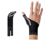 Attelle de pouce spica pour main droite noire - l�g�re et respirante le noir right hand