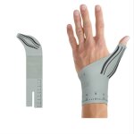 Attelle de pouce spica pour main gauche grise - support de poignet l�ger et respirant pour hommes et ...