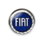 Autocollant 3d - fiat - logo officiel - bleu - diamtre 48 mm - rsine polyurthane