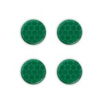 Autocollants 3d r�fractifs cerlces verts, 30 x 30 mm, 4 pi�ces