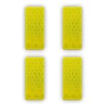 Autocollants 3d r�fractifs - diamond grade - jaune - 50 x 25 mm - 4 pi�ces - s�curit� accrue