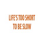 Autocollants compatible avec avecde logo de v�lo life's too short to be slow
