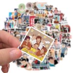 Autocollants de chanteur populaires en pvc, 100 pices, autocollants impermables, pour ordinateur portable, ...
