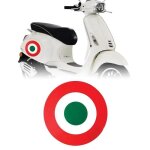 Autocollant cocarde drapeau italie pour vespa piaggio, diamètre 20 cm Autocollant cocarde drapeau italie pour vespa piaggio, diamètre 20 cm
