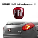 Autocollant fiat 3d remplacement logo pour bravo, arri�re