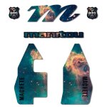 Autocollants compatible avec de fourche de v�lo manitou machete galaxy